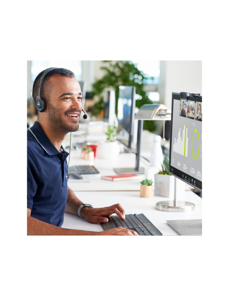 Logitech 960-001063 cámara web 3 MP 1280 x 720 Pixeles USB Gris, Gris Oscuro