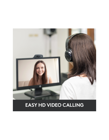 Logitech 960-001063 cámara web 3 MP 1280 x 720 Pixeles USB Gris, Gris Oscuro