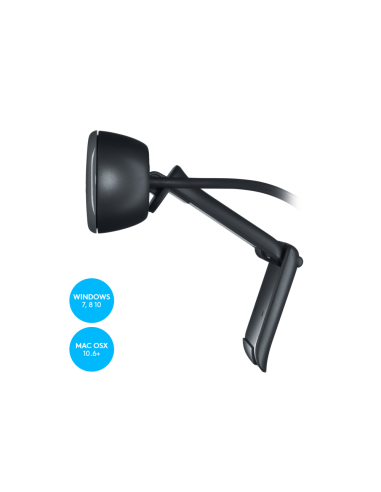 Logitech 960-001063 cámara web 3 MP 1280 x 720 Pixeles USB Gris, Gris Oscuro