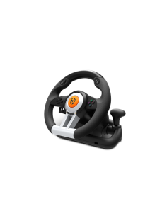 Krom K-Wheel Negro USB Volante + Pedales Analógico/Digital PlayStation 4, Playstation, Playstation 3, Xbox One