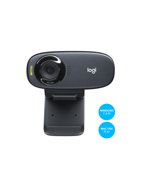 Logitech 960-001065 cámara web 5 MP 1280 x 720 Pixeles USB Negro
