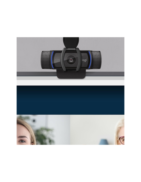 Logitech 960-001252 cámara web 1920 x 1080 Pixeles USB Negro