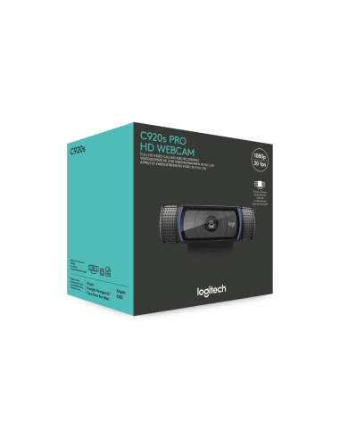 Logitech 960-001252 cámara web 1920 x 1080 Pixeles USB Negro