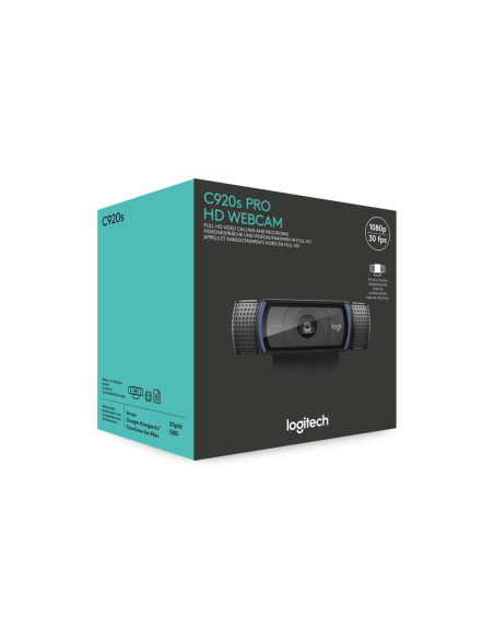 Logitech 960-001252 cámara web 1920 x 1080 Pixeles USB Negro