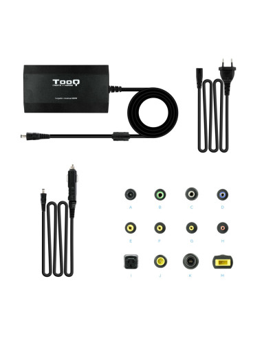 TooQ TQLC-100BS01M adaptador e inversor de corriente Auto/Interior Negro