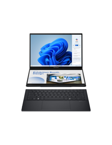 ASUS Zenbook Duo OLED UX8406CA-QL336W - Ordenador Portátil 14" WUXGA (Intel Core Ultra 7 255H, 32GB RAM, 1TB SSD, Arc 140T, Wind