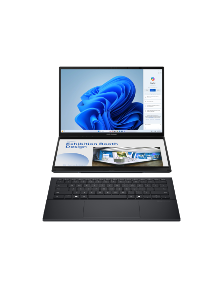 ASUS Zenbook Duo OLED UX8406CA-QL336W - Ordenador Portátil 14" WUXGA (Intel Core Ultra 7 255H, 32GB RAM, 1TB SSD, Arc 140T, Wind