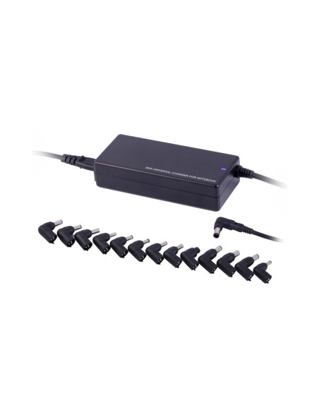 Ewent EW3966 adaptador e inversor de corriente Interior 90 W Negro