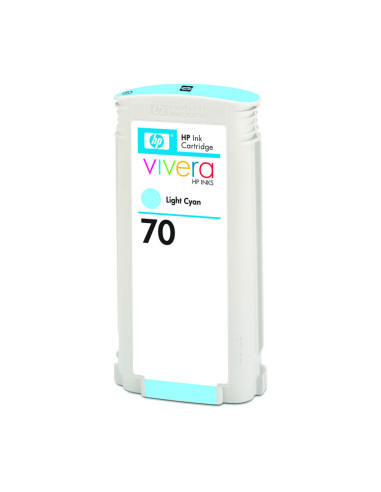 HP Cartucho de tinta 70 cian claro de 130 ml