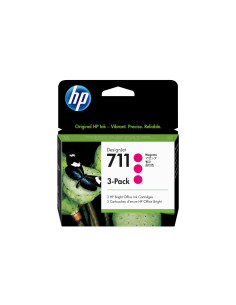 HP Pack de ahorro de 3 cartuchos de tinta DesignJet 711 magenta de 29 ml