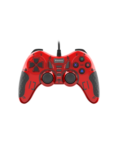 GENESIS MANGAN 200 Rojo USB 2.0 Gamepad Analógico/Digital PC