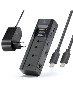 Ewent EW7065 caja para disco duro externo Carcasa de disco duro/SSD Negro 2.5/3.5"