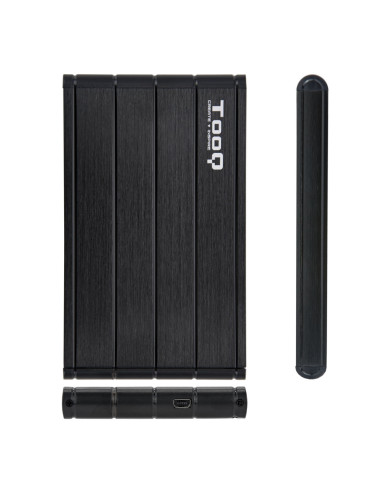 TooQ TQE-2530B caja para disco duro externo Caja de disco duro (HDD) Negro 2.5"