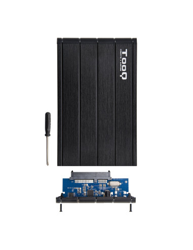 TooQ TQE-2530B caja para disco duro externo Caja de disco duro (HDD) Negro 2.5"