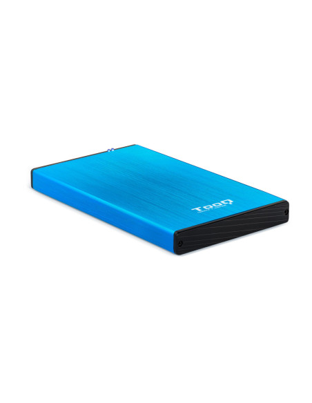 TooQ TQE-2527BL caja para disco duro externo Caja de disco duro (HDD) Negro, Azul 2.5"