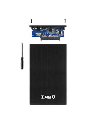 TooQ TQE-2527B caja para disco duro externo Caja de disco duro (HDD) Negro 2.5"