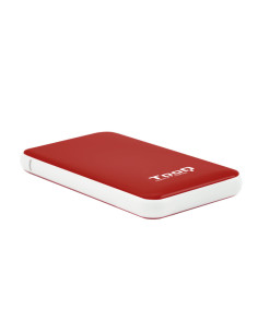 TooQ TQE-2528R caja para disco duro externo Caja externa para unidad de estado sólido (SSD) Rojo 2.5"