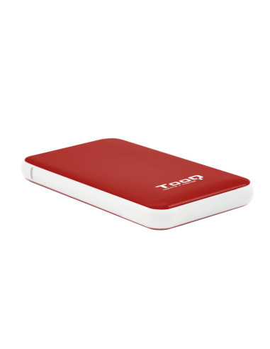 TooQ TQE-2528R caja para disco duro externo Caja externa para unidad de estado sólido (SSD) Rojo 2.5"