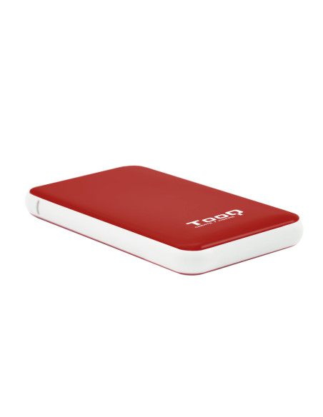 TooQ TQE-2528R caja para disco duro externo Caja externa para unidad de estado sólido (SSD) Rojo 2.5"