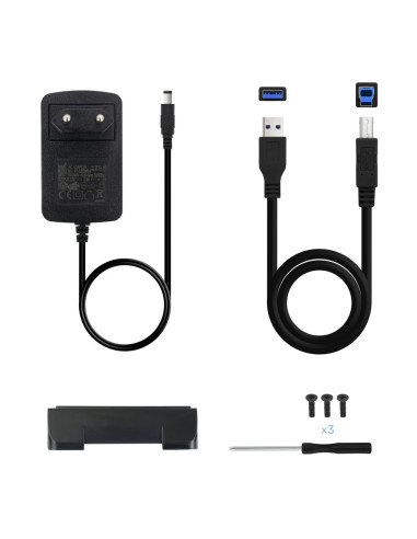 TooQ TQE-3527B caja para disco duro externo Caja de disco duro (HDD) Negro 3.5"