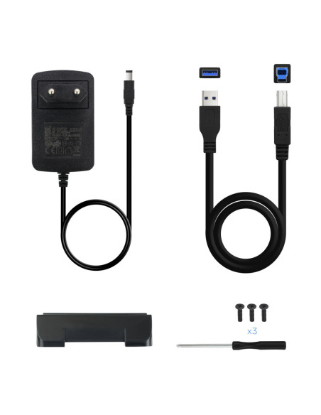 TooQ TQE-3527B caja para disco duro externo Caja de disco duro (HDD) Negro 3.5"