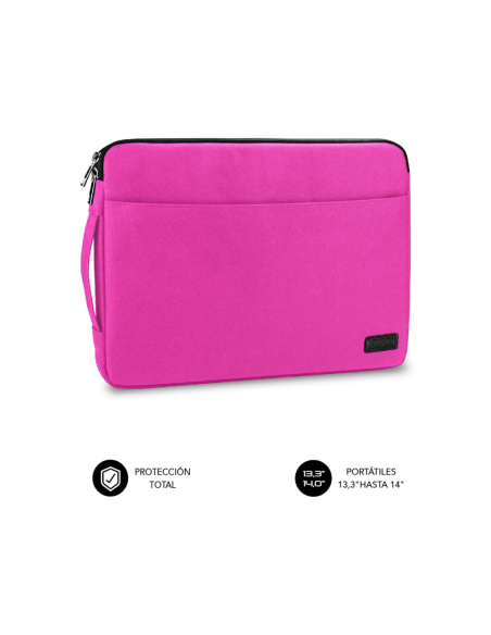 SUBBLIM Funda Ordenador Urban Laptop Sleeve 13,3-14" Pink
