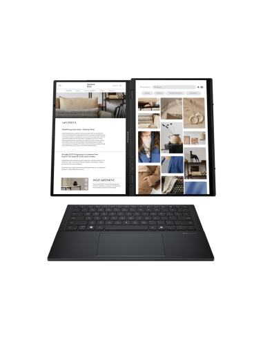 ASUS Zenbook Duo OLED UX8406CA-QL336W - Ordenador Portátil 14" WUXGA (Intel Core Ultra 7 255H, 32GB RAM, 1TB SSD, Arc 140T, Wind