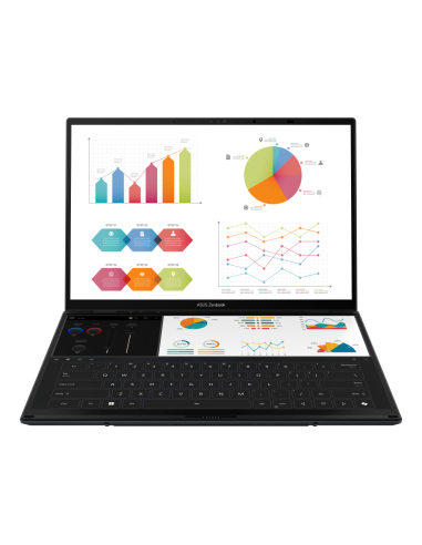 ASUS Zenbook Duo OLED UX8406CA-QL336W - Ordenador Portátil 14" WUXGA (Intel Core Ultra 7 255H, 32GB RAM, 1TB SSD, Arc 140T, Wind
