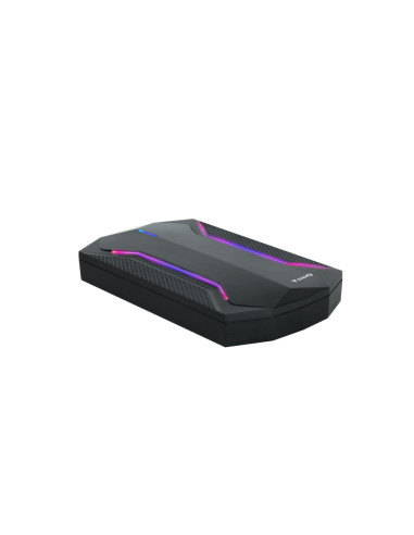TooQ TQE-2599RGB caja para disco duro externo Carcasa de disco duro/SSD Negro 2.5"