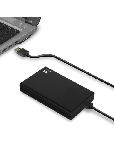 Ewent EW7044 caja para disco duro externo Carcasa de disco duro/SSD Negro 2.5"