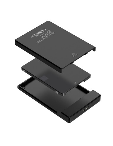 Ewent EW7049 caja para disco duro externo Carcasa de disco duro/SSD Negro 2.5"