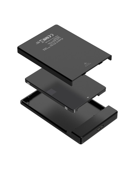 Ewent EW7049 caja para disco duro externo Carcasa de disco duro/SSD Negro 2.5"