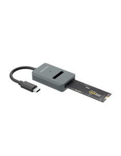 AISENS USB-C Dock M.2 (NGFF) ASUC-M2D012-GR SATA/NVMe A USB3.1 Gen2, Gris 2