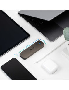 TooQ Caja Externa para SSD M.2 NGFF, Marrón 2