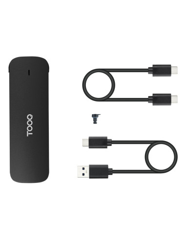 TooQ Caja Externa para SSD M.2 NVMe, Negro