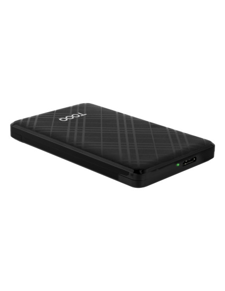 TooQ Caja Externa para Discos de 2,5” HDD/SSD, Negro