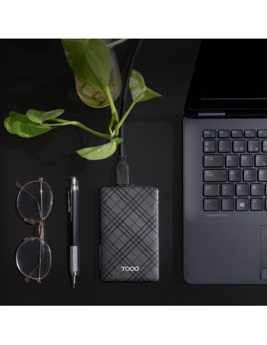 TooQ Caja Externa para Discos de 2,5” HDD/SSD, Negro