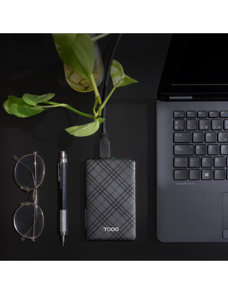 TooQ Caja Externa para Discos de 2,5” HDD/SSD, Negro