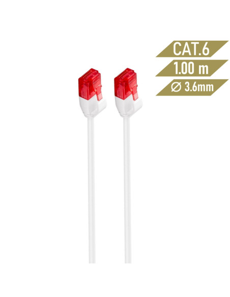 Ewent IM1037 cable de red Blanco 1 m Cat6 U/UTP (UTP)