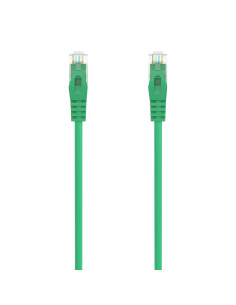 AISENS Cable de Red Latiguillo RJ45 LSZH Cat.6A 500 Mhz UTP AWG24, Verde, 0.5M