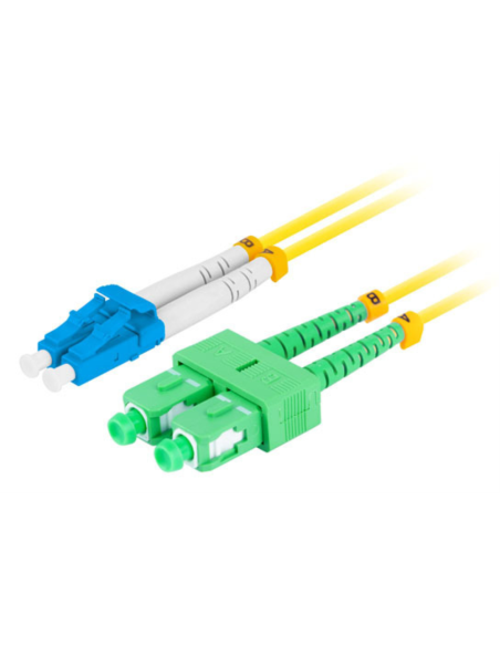 Lanberg FO-LUSA-SD11-0020-YE Cable de fibra óptica e InfiniBand 2 m SC LC LC/SC Amarillo