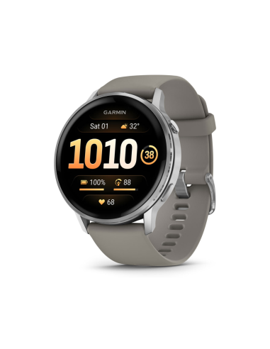 Garmin Venu 4 3,56 cm (1.4") AMOLED 45 mm Digital 454 x 454 Pixeles Pantalla táctil Plata Wifi GPS (satélite)