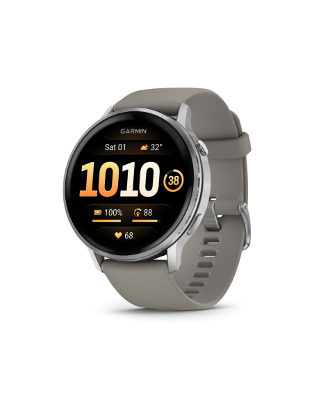 Garmin Venu 4 3,56 cm (1.4") AMOLED 45 mm Digital 454 x 454 Pixeles Pantalla táctil Plata Wifi GPS (satélite)