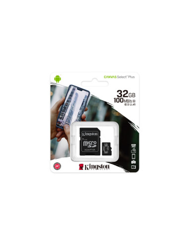 Kingston Technology Canvas Select Plus 32 GB MicroSDHC UHS-I Clase 10