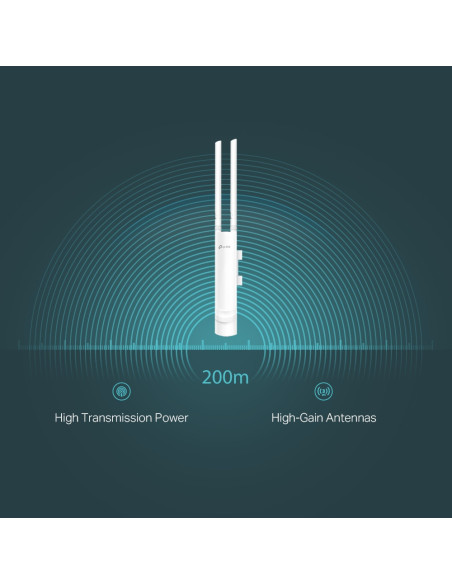 TP-Link EAP113-Outdoor 300 Mbit/s Blanco Energía sobre Ethernet (PoE)