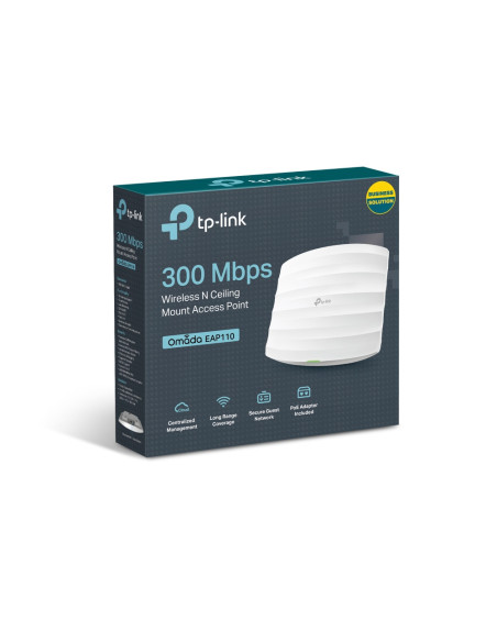 TP-Link EAP110 punto de acceso inalámbrico 300 Mbit/s Blanco Energía sobre Ethernet (PoE)