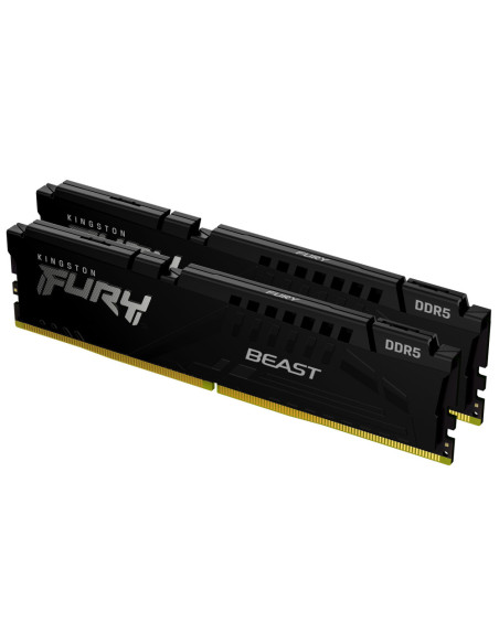 Kingston Technology FURY Beast 32GB 5200MT/s DDR5 CL40 DIMM (Kit de 2) Black