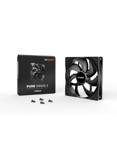 be quiet! Pure Wings 3 140mm Carcasa del ordenador Ventilador 14 cm Negro 1 pieza(s)