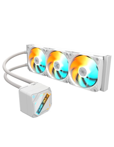GIGABYTE GAMING 360 ICE Refrigeración Líquida para CPU - 3x120 mm Ventiladores ARGB, Mecanismo de enclavamiento deslizante, DAIS
