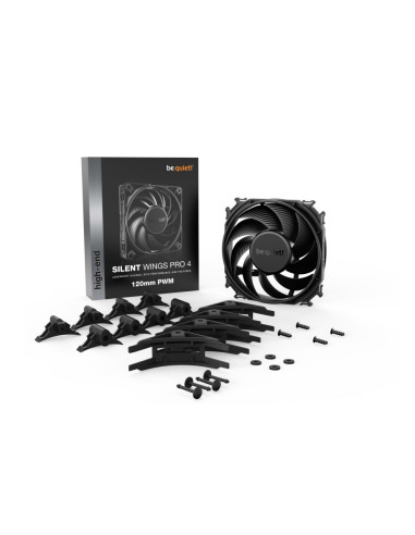 be quiet! SILENT WINGS PRO 4 | 120mm PWM Carcasa del ordenador Ventilador 12 cm Negro 1 pieza(s)